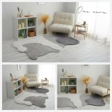 ラグ カーペット マット 洗える 変形 かわいい リビング オシャレ 北欧 マイクロファイバー キッズ 子供部屋 抗菌 ホット オールシーズン 新生活 くも 立体