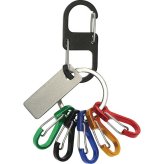 【直送】カラビナ カラビナカラビナ カラビナ5本セット [26-0594-076] IF042 アルミ製 鉄製 キーホルダー 鍵ホルダー カラフル 鮮やか アウトドア レジャー キャンプ 登山 部活 景品 粗品 ノベルティ ギフト プレゼント