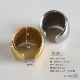 ステンレス メタルイヤーカフ 甲丸イヤーカフ まんまる 大ぶり ぷっくり つやつや ワイド ゴールド 18KGP シルバー 片耳1点 可愛い シンプル プチプラ 耳の穴不要 痛くない レディース 金属アレルギー対応フェイクピアス ノンホール イヤリング 女性