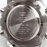 CASIO 腕時計 カシオ チープカシオ チプカシ ワールドタイム アナデジ クオーツ メンズ 腕時計 AMW-880D-3AV ダークグリーン メタルバンド 海外モデル [並行輸入品]