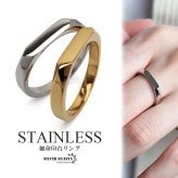 ステンレス 細身 印台リング シンプル シグネットリング メタリック ゴールド シルバー 指輪 プチプラ 高見え 大人 可愛い レディース 女性 金属アレルギー対応