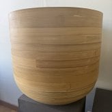 鉢カバー おしゃれ 大型 14号 11号 L M サイズ 植木鉢 KONTON コントン アルマ ユー 丸型 ラウンド 竹 バンブー 室内 屋内 高級 北欧 モダン ナチュラル 観葉植物用 シンボルツリー サボテン 多肉植物 特大 玄関 プランター 底穴なし