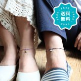 アンクレット ペア つけっぱなし イニシャル 名入れ 名前 刻印 日本製 2点セット ゴールド シルバー 8色 ギフト包装 誕生日 プレゼント 彼氏 彼女 結婚記念日 la siesta クリスマス 【71377】