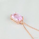  非加熱 パパラチアサフィア 1.99ct K18PG 18金 ピンクゴールド ネックレス ペンダント レディース 一粒ネックレス サファイアネックレス ジュエリー ピンク サファイア 誕生石  プレゼント Drops