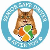 カーサイン 高齢者マーク SENIOR SAFE DRIVER ソマリ ステッカー シール 直径13cm 肉球 日本製 車