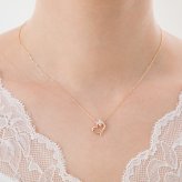 オーダーメイド オープンハート ネックレス 誕生石 2.0mm 4石 花 フラワー ハート Ties K18 18金 18K K10 10金 10K プラチナ 女性 レディース 誕生日 記念日 プレゼント ギフト 誕生日プレゼント 20代 30代 40代 妻 彼女 天然石 ダイヤモンド ダイヤ 小さい 小さめ ピンクゴールド ゴールド 選べる アクセサリー アレルギー対応 金属アレルギー