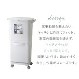 ゴミ箱 45L 縦型分類ワゴンペール45W RSD-99 東谷 日本製 上段15L×2 下段15L 3分別 分別ゴミ箱 縦型 スリム 省スペース ふた付き キャスター付き フック付き 袋掛け 分別ダストボックス ワゴンペール キッチン カウンター横 完成品 ホワイト 白 新生活 引っ越し