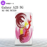 Galaxy A23 GalaxyA23 手帳型スマホケース カバー アート 白 ピンク 2022年 10月発売 nk-004s-a23-dr1263