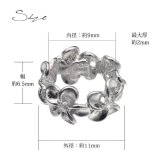 ハワイアンジュエリー プルメリア シルバー ペンダントトップ チューブ 外径約11mm ジルコニア シルバー925 ロジウムコーティング ネックレス チェーン別売 ペンダントヘッド メール便 彼女 妻 女性 レディース 誕生日 プレゼント ハロウィン 【品番：SP56908】