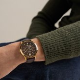 フォッシル FOSSIL 腕時計 メンズ TOWNSMAN アナログ 自動巻き ブラウン レザーウォッチ ME3286【2026 新作】