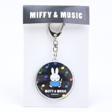 ミッフィー miffy スライド2連キーホルダー MIFFY&MUSICシリーズ 日本製