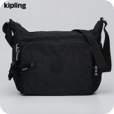 キプリング ショルダーバッグ レディース ブランド Kipling ガブ ロゴ ワンポイント 無地 KI5740-P39 Black Noir 黒