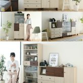 ベッド 寝具 リビングボード おしゃれ 北欧風 ナチュラル 幅60 奥行30 高さ85 電話台 扉付き 可動棚 モダン ソファ横 横 ナチュラルカントリー 見せない 薄型 かわいい