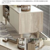 テレビ台 テレビボード バイカラー 幅110cm リビングボード テレビラック TVボード TV台 TVラック おしゃれ AV収納 ナチュラルモダン コンパクト 収納 扉付き Erin 可愛い 37インチ 42インチ 42V 木目 ディスプレイボード 新生活