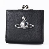 ヴィヴィアンウエストウッド Vivienne Westwood 二つ折り財布 がま口 小銭入れ付き ウォレット レディース ブラック 5107005GW L00F7 N401 折財布 送別会 誕生日 お中元 結婚祝い 結婚式 彼氏 息子 夫 男性 彼女 妻 女性 財布 高級 父の日 母の日【スペシャルラッピング660円(別売り)】 即日発送ファッション小物 ホワイトデー