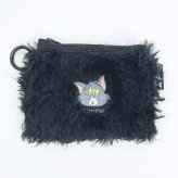 トムとジェリー トム 刺繍ファーポーチ トムジェリ