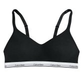 カルバンクライン Calvin Klein(CK) ブラ&ショーツ ビキニ セット ロゴ 無地 ノンワイヤー 下着 アンダーウェア QP3561O+F3787 レディース ブラック