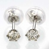 ダイヤモンドピアス プラチナ PT900 0.24ct 一粒石 スタッドピアス レディース アクセサリー シンプル 上品 普段使い 記念日 誕生日 プレゼント ギフト