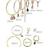 ピアス チャーム フープピアス用 【ちょこっとチャーム】 チェコ ガラス しずく ドロップ メタリック グラデーション 金箔風 バイカラー 小さい 小ぶり ミニ かわいい パーツ 【1個】