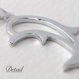 ハワイアンジュエリー シルバー ペンダント トップ ドルフィン イルカ シンプル シルバー925 ネックレス チェーン別売 ペンダントヘッド メール便 メンズ レディース 誕生日 プレゼント ハロウィン 【品番：SP31701】
