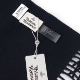 名入れ ヴィヴィアンウエストウッド マフラー 選べる16色 レディース メンズ Vivienne Westwood 81030007 W00Q7 ウール100％ オーブ ロゴ刺繍 男女兼用 高校生 誕生日 クリスマス ギフト プレゼント