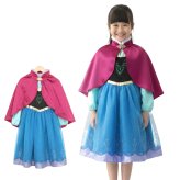 【ラッピング無料】ディズニー アナと雪の女王 アナ キッズ用ドレス ケープ付き ギフト