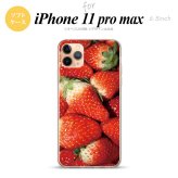 iPhone11ProMax iPhone11pro max スマホケース ソフトケース 苺 イチゴ 写真 赤 メンズ レディース nk-i11pm-tp040