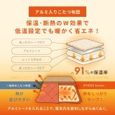 【こたつ布団セット】ヒュッゲ エアーラグ 約190×240cm 約190×240cm ※ラグとこたつ布団は同じサイズです リビング 北欧 アルミ ポリエステル 「ヒュッゲ」シリーズのセットです 統一感のある冬のインテリアを楽しめます