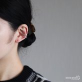 シルバー925 3連イヤーカフ ラインイヤーカフ 大ぶり ワイド 幅広 キラキラ ストーン ツイスト 片耳1点 レディース 女性 金属アレルギー対応フェイクピアス ノンホール イヤリング