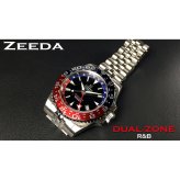 ジーダ ZEEDA デュアルゾーン DUAL-ZONE R＆B 腕時計 メンズ 自動巻き GMT DU-2TN