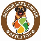 カーサイン 高齢者マーク SENIOR SAFE DRIVER レオンベルガー ステッカー シール 直径13cm 肉球 日本製 車