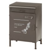 宅配ボックス マーガレット グレー・ネイビー 2色展開 郵便ポスト メールボックス 玄関 屋外 おしゃれ シンプル 新生活 家具 インテリア 不二貿易