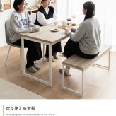 ダイニングセット テーブル チェアー 食卓 リビング キッチン 3点 カフェ 椅子 イス いす 2人掛け 幅110 コンパクト 机 一人暮らし 2人暮らし ロの字型 コの字 長方形 粉体塗装 お手入れ簡単 新生活