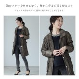 ファー付きコート コート フォックス トリミング ベルト付き レディース 中綿入り シルバーフォックス 冬 アウター レディースコート 中綿コート フォックスファー リアルファー 秋 冬 ギフト プレゼント 6F (02000073r)