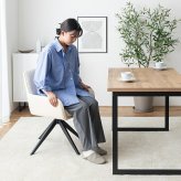 ダイニングチェア 回転 肘付 1脚 ダイニング チェア 椅子 シェル 食卓 リビング 黒脚 疲れにくい デスクチェアー キッチン アイアン 回転式チェア キャスター無し イス 肘付き 新生活