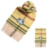 ヴィヴィアンウエストウッド マフラー Vivienne Westwood CHUNKY CHECK 8103014F-W01MO-E401 ユニセックス YELLOW イエロー チェック柄