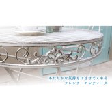 ホワイトアイアンテーブル＆チェア 3点セット ガーデンテーブルセット 雨ざらし リゾート 庭 テラス バルコニー 送料無料 おしゃれ ガーデンチェアー＆テーブルセット ナチュラル シンプル 北欧 レトロ 西海岸 ミッドセンチュリー