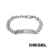 DIESEL ディーゼル DX0966040 メンズ ブレスレット アクセサリー シルバー ロゴプレート プレゼント【海外正規品】送料無料