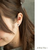 セカンドピアス チタン つけっぱなし 純チタン 長方形 四角 スクエア 金属アレルギー 日本製 ポスト 軸太0.75mm 長さ10mm 全8色 全品1個ずつバラ売り 医療用 おすすめ かわいい シンプル 小さめ ミニ 極小 人気 プレゼント