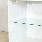 コレクションボックス(前板ガラス) オーク オーク・オークホワイト 2色展開 収納ラック オープンラック シェルフ 整理棚 収納家具 おしゃれ シンプル 新生活 インテリア 不二貿易
