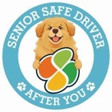 カーサイン 高齢者マーク SENIOR SAFE DRIVER チベタンマスティフ ステッカー シール 直径13cm 肉球 日本製 車