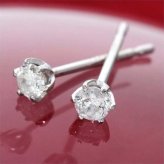 ダイヤモンドピアス プラチナ 0.1ct 一粒 ダイヤ レディース シンプル 定番 普段使い オフィス フォーマル アクセサリー ジュエリー 誕生石 ギフト プレゼント