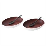 紀州塗 MAKOTO japan プラティーク オーバルプレートペア 0774005  内祝 内祝い お祝 御祝 記念品 出産内祝い プレゼント 快気祝い 粗供養 引出物
