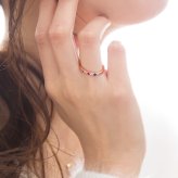 セミ オーダーメイド リング 指輪 誕生石 2.0mm 5石 Ties K10 K18 10K 18K 10金 18金 プラチナ 女性 レディース 誕生日 記念日 プレゼント ギフト 誕生日プレゼント ファミリーリング 刻印 名入れ 20代 30代 40代 妻 彼女 天然石 ダイヤモンド ダイヤ ゴールド ピンクゴールド イエローゴールド 選べる アクセサリー アレルギー対応 金属アレルギー