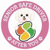 カーサイン 高齢者マーク SENIOR SAFE DRIVER マルチーズ ステッカー シール 直径13cm 肉球 日本製 車