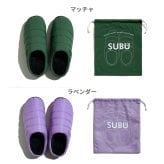 スブ サンダル レディース メンズ SUBU PERMANENT ブラック 冬用サンダル ルームシューズ 外履き 2026 秋冬 スリッポン 履きやすい 痛くない 撥水 防寒 ダウンサンダル 正規販売店