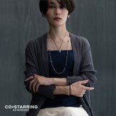 【CO＊STARRING コ・スターリング】2way 天然石のステーションネックレス (26-7-007-LNE)レディース アクセサリー おしゃれ カジュアル ナチュラル 大人 上品 金属アレルギー対応 おしゃれ 人気 母の日 60代 50代 40代 30代