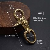 唐草 重厚 クロス キーリング キーホルダー キーフック クリップ 十字架 フレア アラベスク キーチェーン 鍵 小物 メンズ 男性