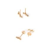 ダイヤモンド ピアス スタッド カシオペア 星 K10 K18 10K 18K 10金 18金 プラチナ 女性 レディース 誕生日 記念日 プレゼント ギフト 誕生日プレゼント 10代 20代 30代 40代 妻 彼女 スター ゴールド ホワイトゴールド ピンクゴールド イエローゴールド ダイヤ 小さい 小さめ キャッチ アクセサリー アレルギー対応 金属アレルギー クリスマス