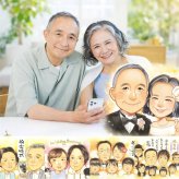 結婚記念日のギフトに、写真を送るだけで、あたたかな似顔絵に。相談しながら作れる、あたたかな似顔絵ギフトです。 似顔絵 ギフト 両親 手描き 贈り物 プレゼント 名入れ 結婚記念日 記念 誕生日 お祝い ご夫婦 お父さん お母さん 両親 名入れ 下書き確認 修正無料 実績多数 喜ばれる そっくり かわいい 2人 一生もの カップル 両親 引っ越し 贈答品 節目 応援 オーダーメイド イラスト